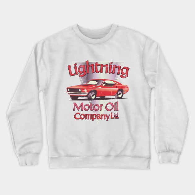 Lightning Motor Oil Company Ltd. Crewneck Sweatshirt by nickemporium1